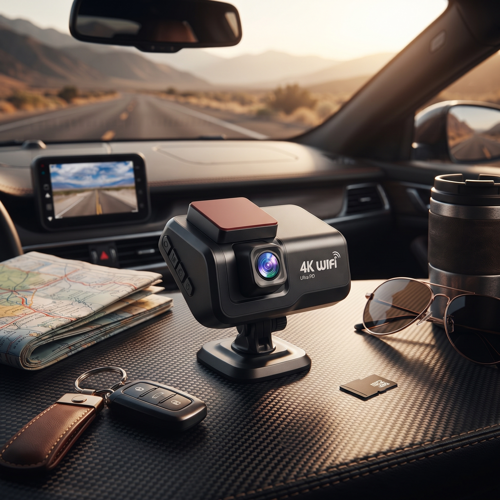 Dashcam 4K avant arrière WiFi vision nocturne parking 24H