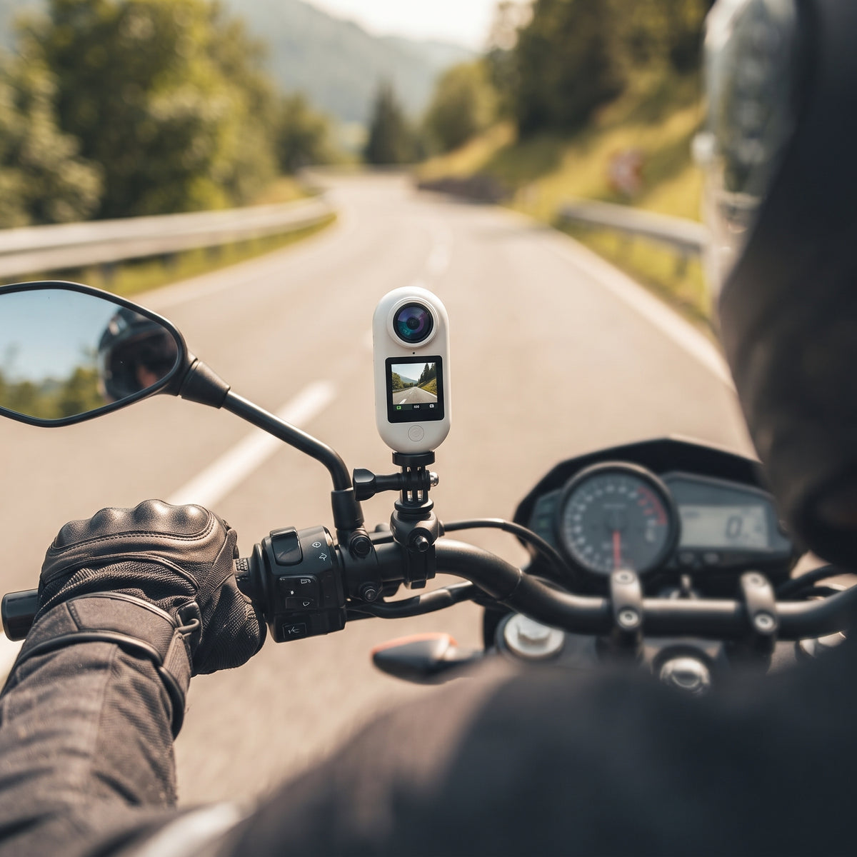 Dashcam moto 4K casque vélo caméra embarquée sport