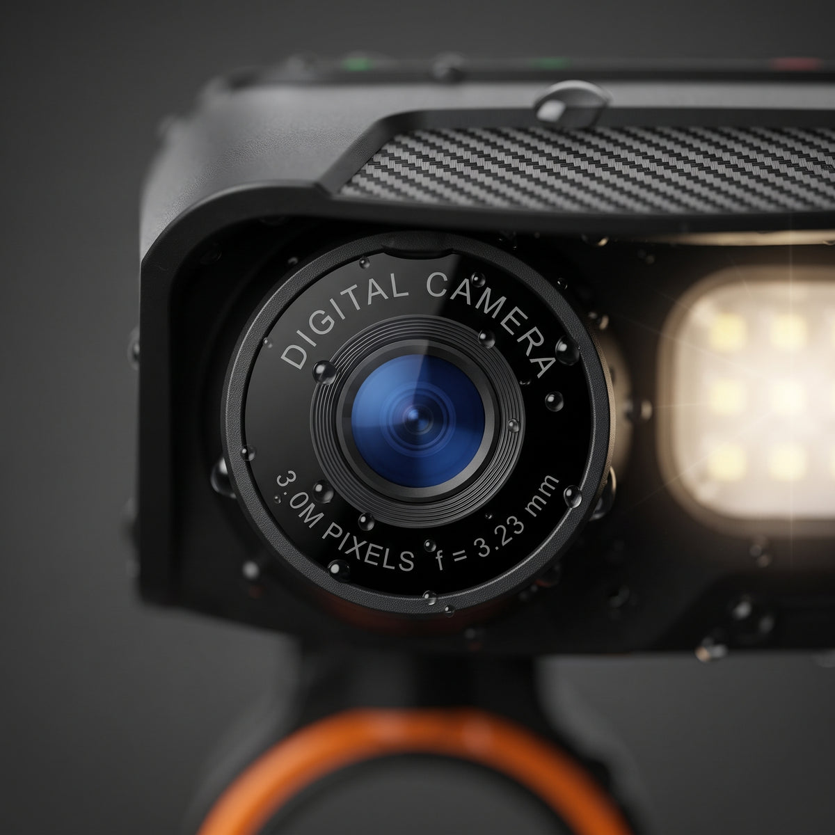 Dashcam vélo 1080P avec phare LED et klaxon intégré