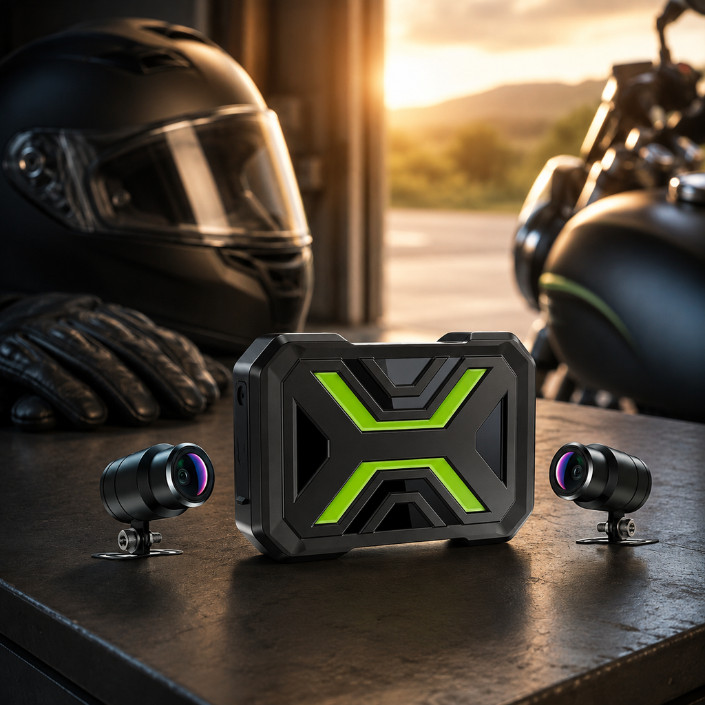 Dashcam moto 1080P avant arrière WiFi étanche