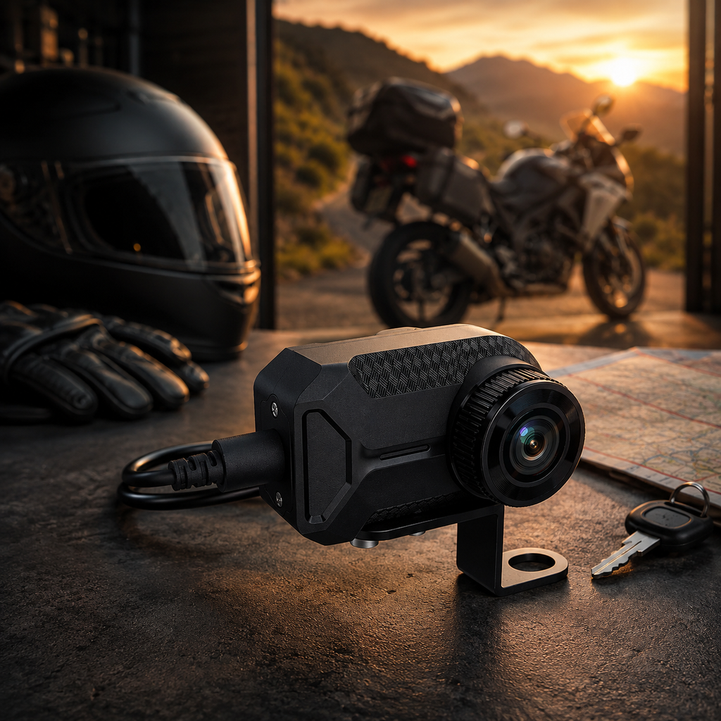 Dashcam moto 2K WiFi étanche grand angle 170 degrés