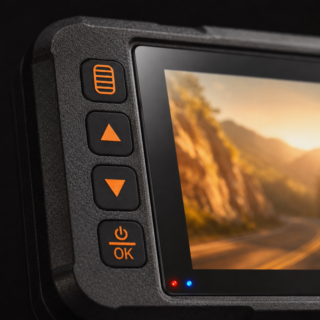 Dashcam moto avant arrière étanche écran 3 pouces vision nocturne