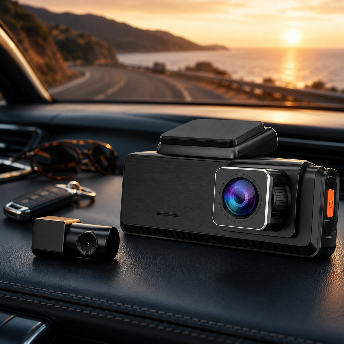 Dashcam 4K avant arrière WiFi GPS ADAS mode parking 24H