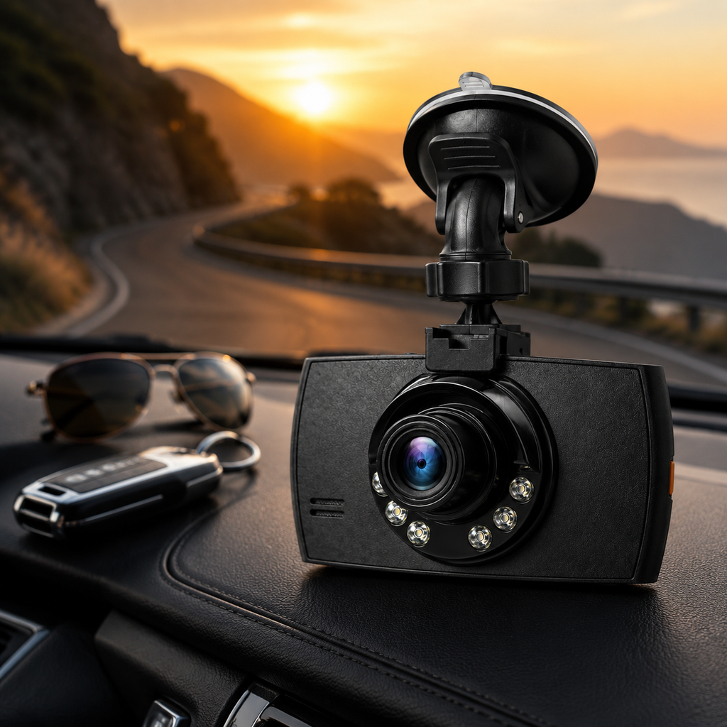 Dashcam 1080P vision nocturne avec enregistrement en boucle