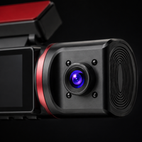Dashcam 4K trois caméras GPS avant arrière intérieure