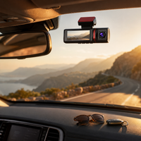 Dashcam 4K trois caméras GPS avant arrière intérieure