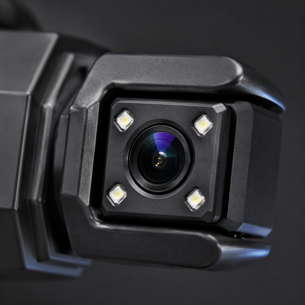 Dashcam 1080P quatre caméras WiFi vision nocturne voiture