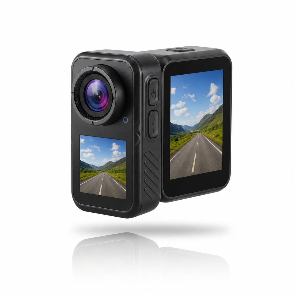 Dashcam moto 5K compacte écran tactile stabilisée