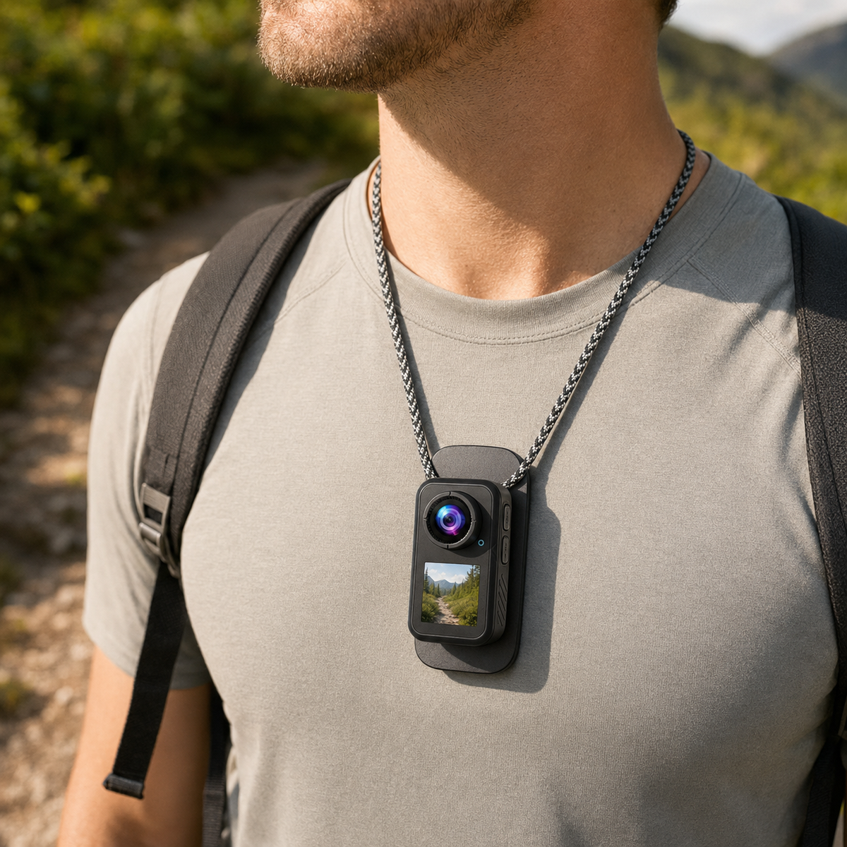 Dashcam moto 5K compacte écran tactile stabilisée