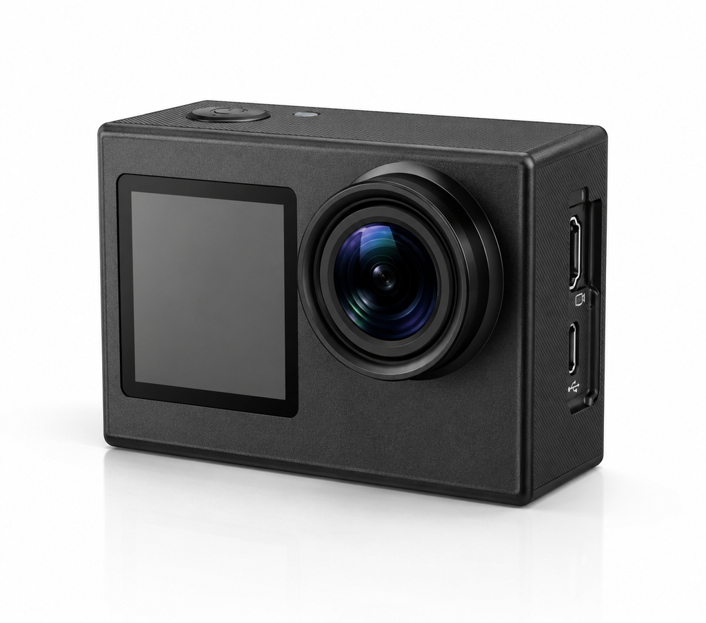 Dashcam moto vélo 4K double écran étanche antichoc