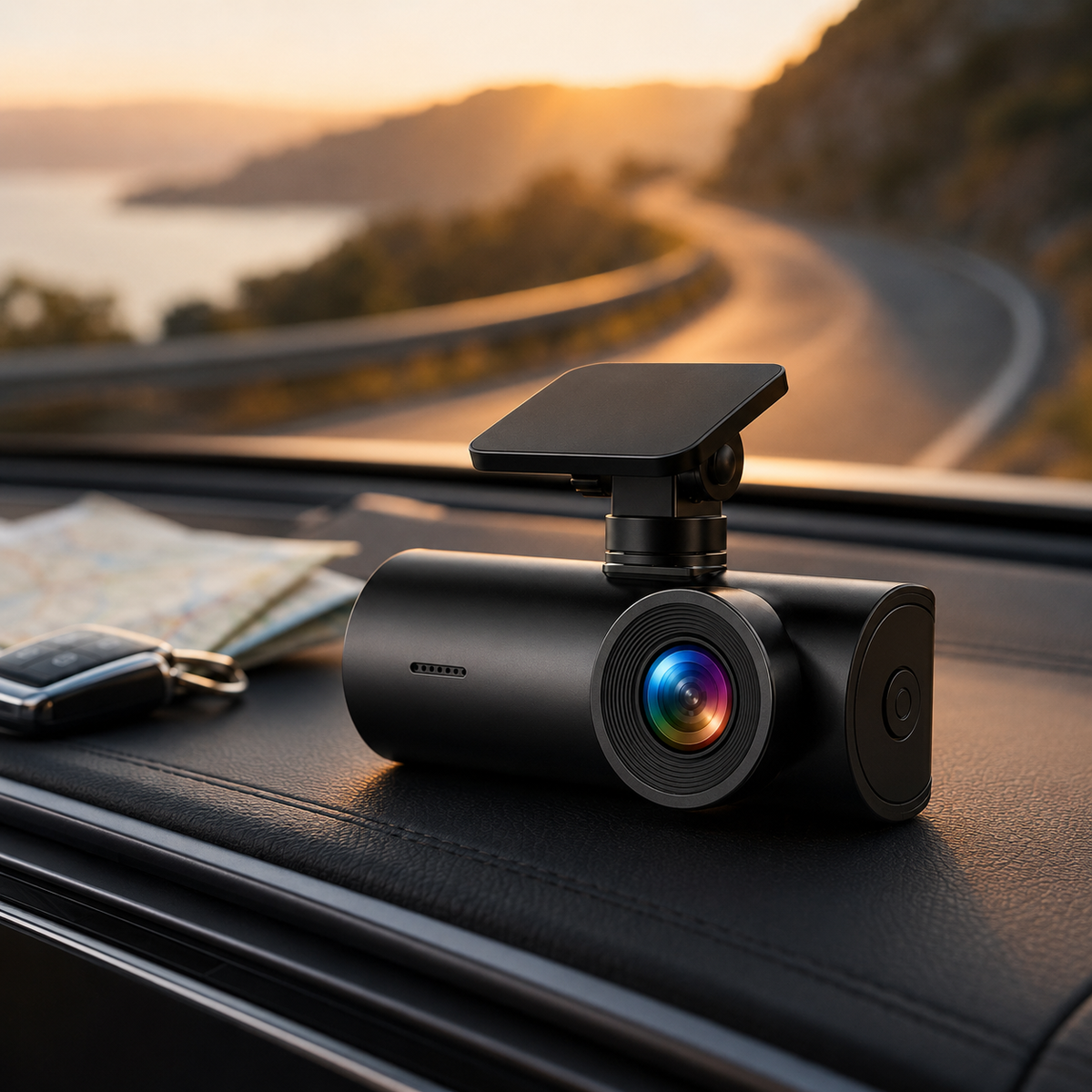 Dashcam 4K avant arrière WiFi GPS vision nocturne WDR