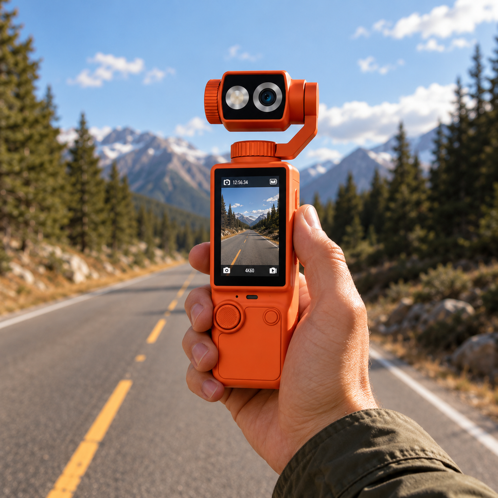 Dashcam moto 4K WiFi portable autofocus longue autonomie