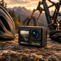 Dashcam moto casque 5K WiFi écran tactile étanche