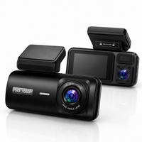 Dashcam WiFi 3 canaux Full HD avec caméra intérieure