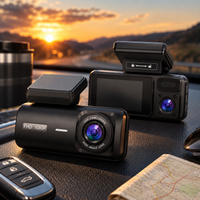 Dashcam WiFi 3 canaux Full HD avec caméra intérieure
