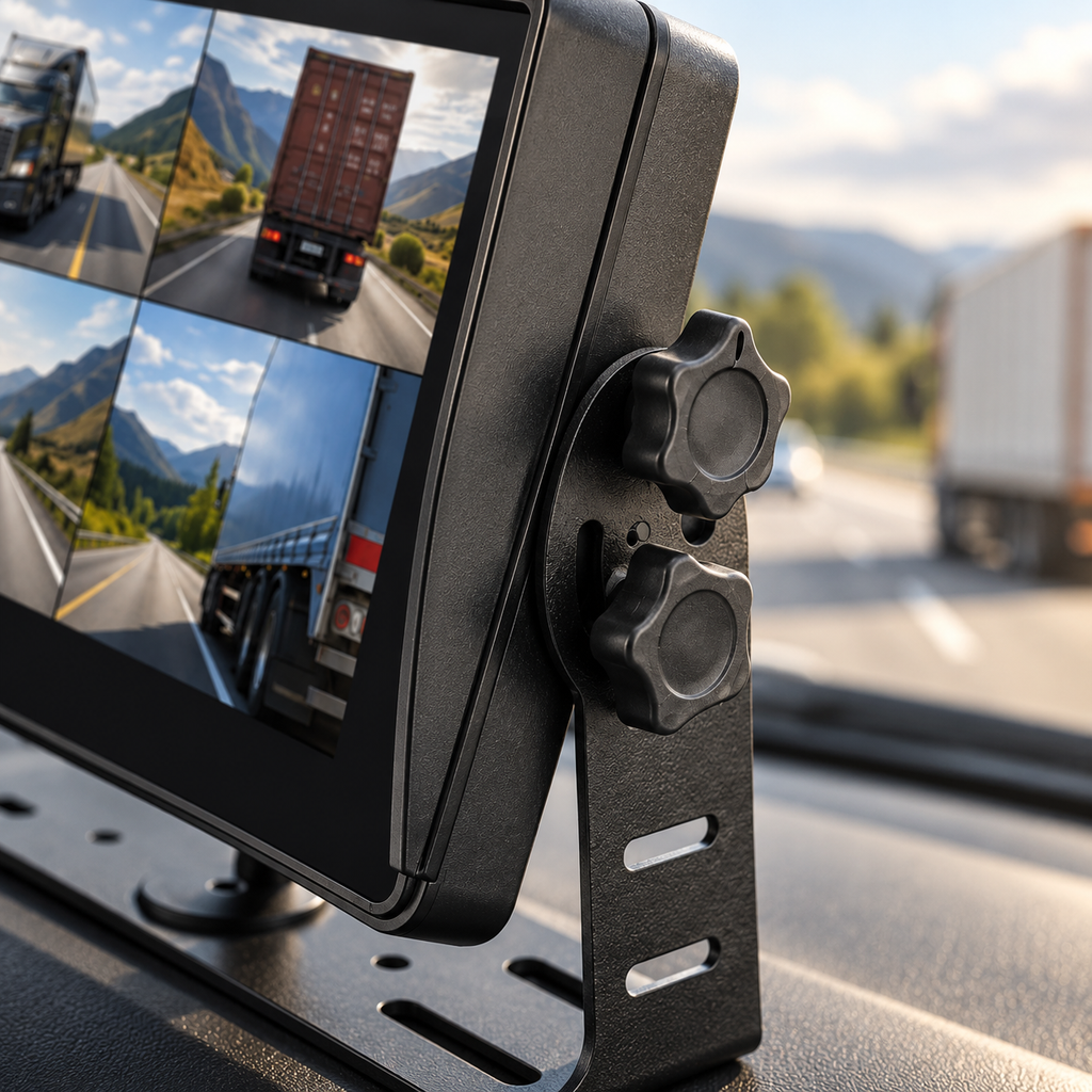 Dashcam sans fil 4 canaux écran tactile pour camion