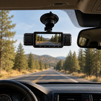Dashcam 1080P quatre caméras WiFi vision nocturne voiture