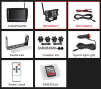 Dashcam poids lourd sans fil écran 7 pouces 720P