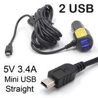 Chargeur dashcam Mini USB Micro USB Type C 12V 24V