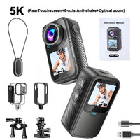 Dashcam moto 5K compacte écran tactile stabilisée