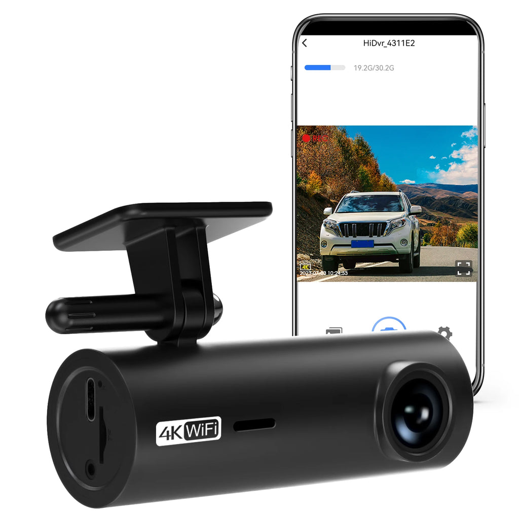 Dashcam 4K WiFi vision nocturne avec mode parking 24H