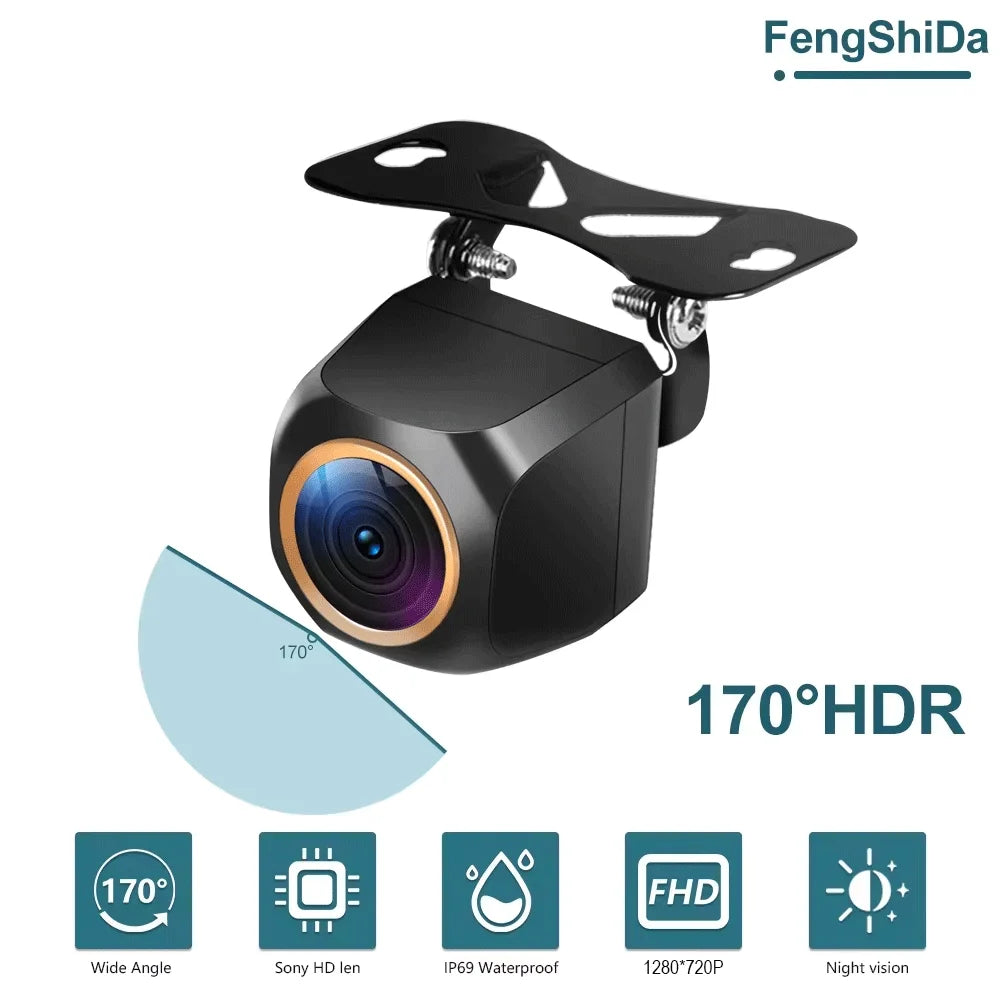 Caméra de recul AHD Full HD 200 degrés vision nocturne