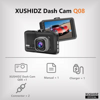 Dashcam 1080P vision nocturne mode parking 24H G Sensor