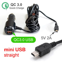Chargeur dashcam Mini USB Micro USB Type C 12V 24V
