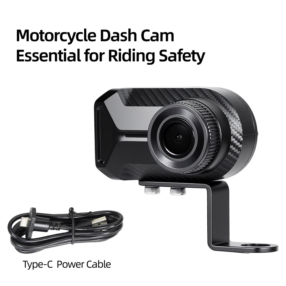 Dashcam moto 2K 30 FPS pour casque et vélo électrique