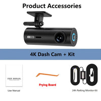 Dashcam 4K WiFi vision nocturne avec mode parking 24H
