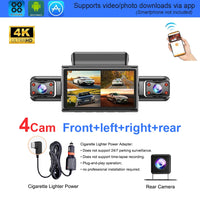 Dashcam 4K 4 canaux discrète avec mode parking 24H