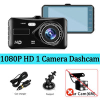 Dashcam 1080P avant arrière écran tactile 4 pouces