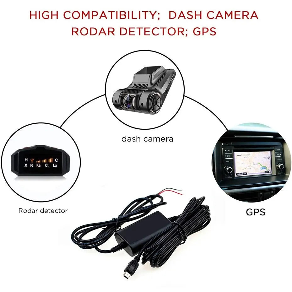 Kit de câblage dashcam Mini Micro USB pour mode parking