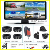 Dashcam poids lourd écran tactile 10 pouces quatre caméras