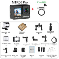 Dashcam moto casque 5K WiFi écran tactile étanche
