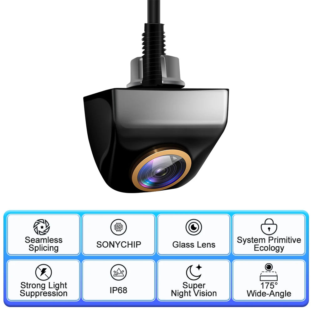 Caméra de recul AHD Full HD 200 degrés vision nocturne
