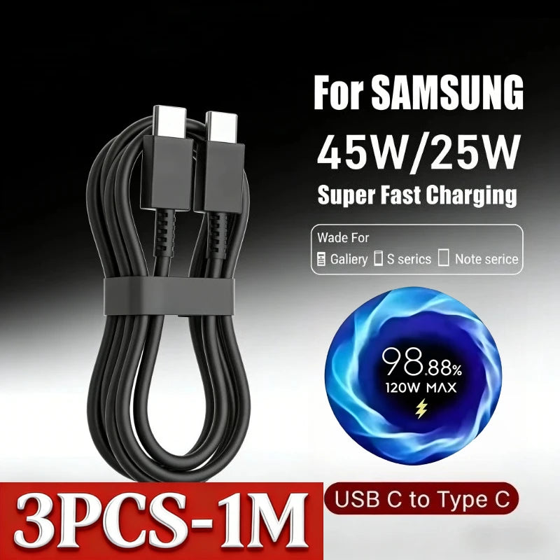 Câble USB C vers USB C charge rapide 100W données
